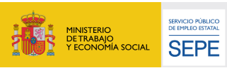 Logo Ministerio de Trabajo y Ecnonomía Social - SEPE